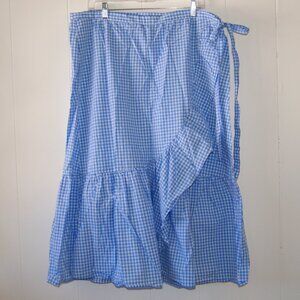 Cupio || Women's Blue & White Checked Skirt || Size XL